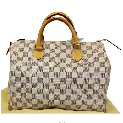 louis vuitton speedy damier azur 30 prijs|louis Vuitton Speedy bandouliere 30.